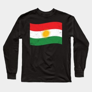 Flag star Free Kurdistan Long Sleeve T-Shirt